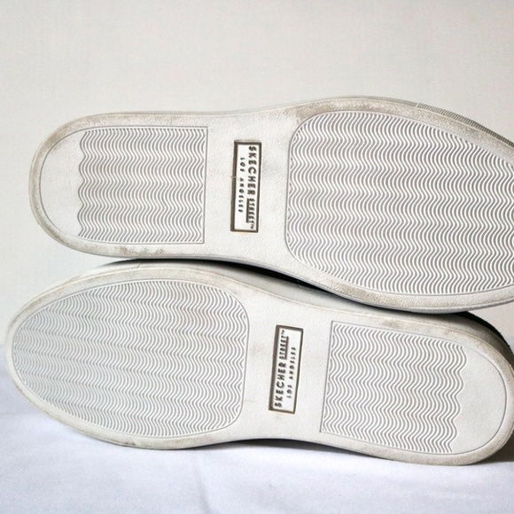 SKECHERS Street Los Angelis Black Suede Sneakers Lace Up Men's Size 8.5 Skate - Picture 8 of 11